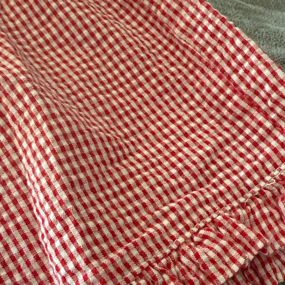 Busy Bees Red Gingham Toddler Girl’s Shorts Sz 2 - Picture 3 of 4